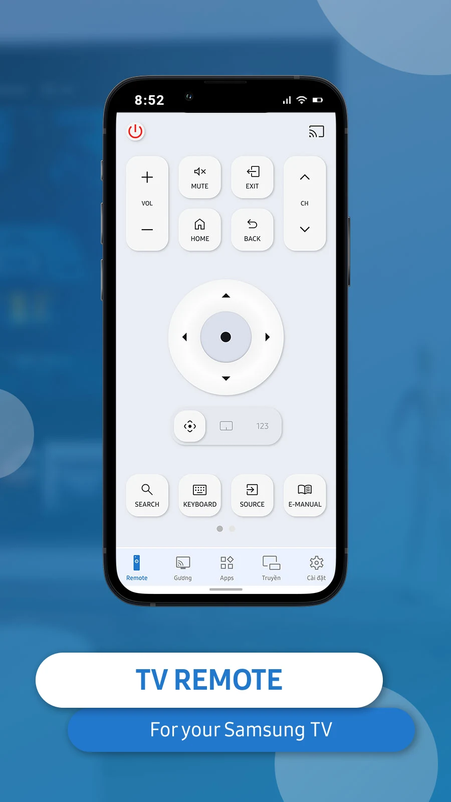 Remote Samsung TV screenshot